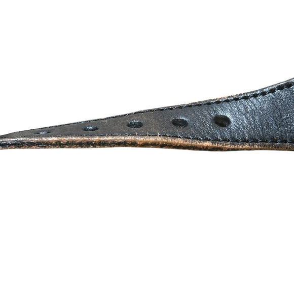 Vintage Southwestern Beaded Leather Belt Size 34 Western Boho - Picture 10 of 16